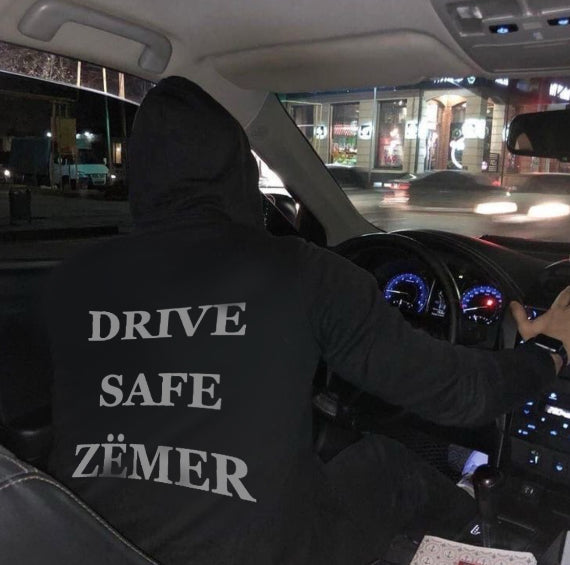 Drive safe zëmer hoodie