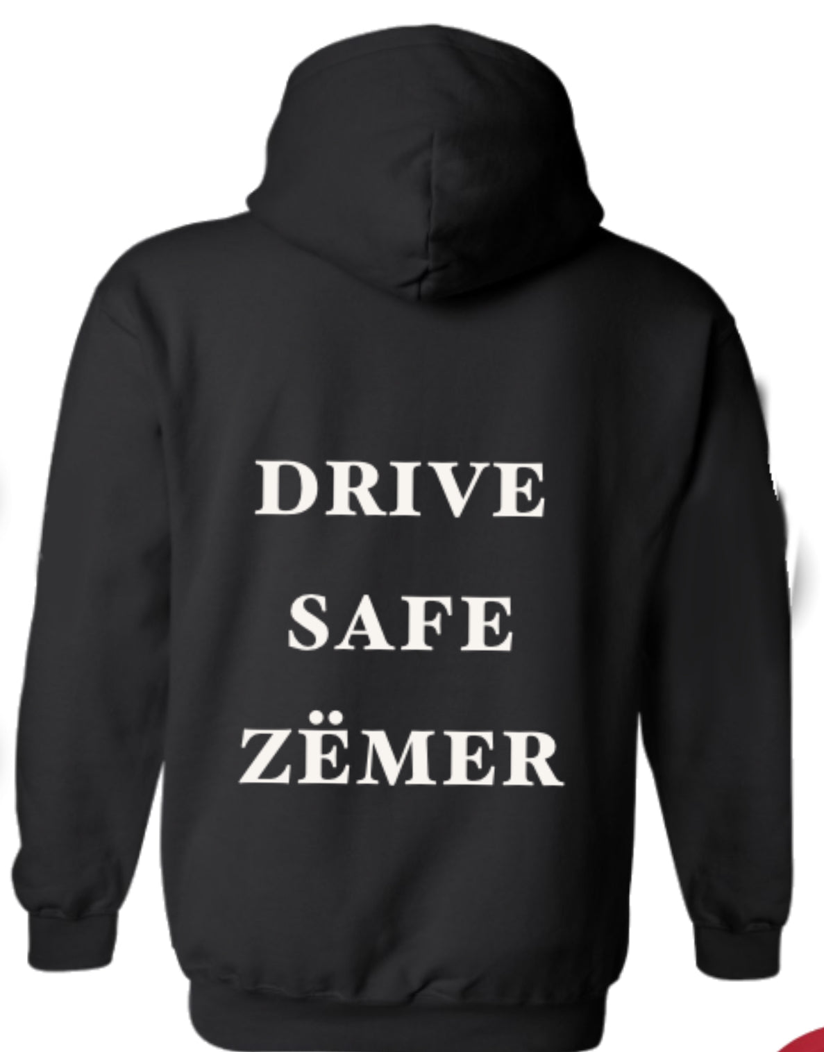 Drive safe zëmer hoodie