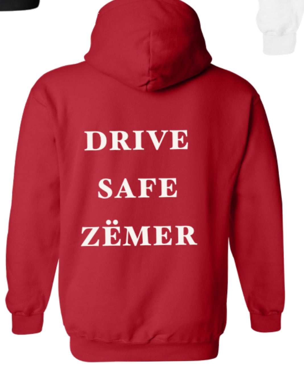 Drive safe zëmer hoodie