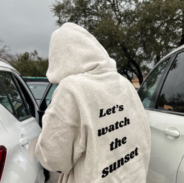 Lets watch the sunset hoodie