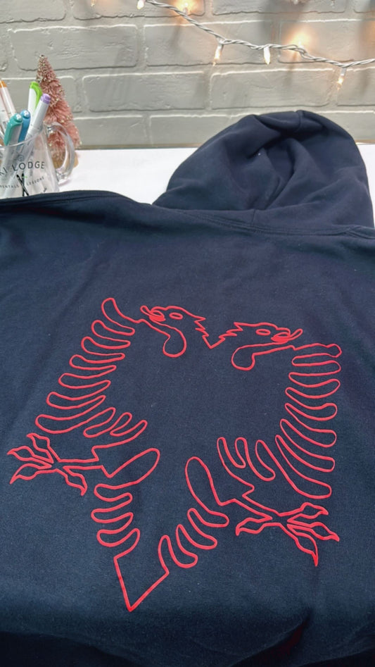 Eagle outline hoodie