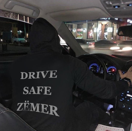 Drive safe zëmer hoodie