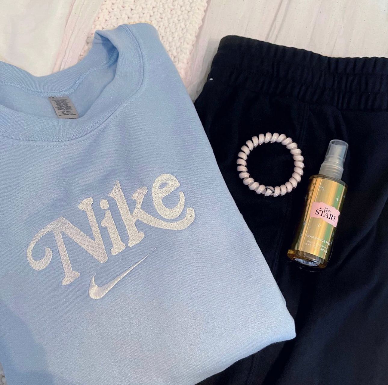 blue swoosh crew